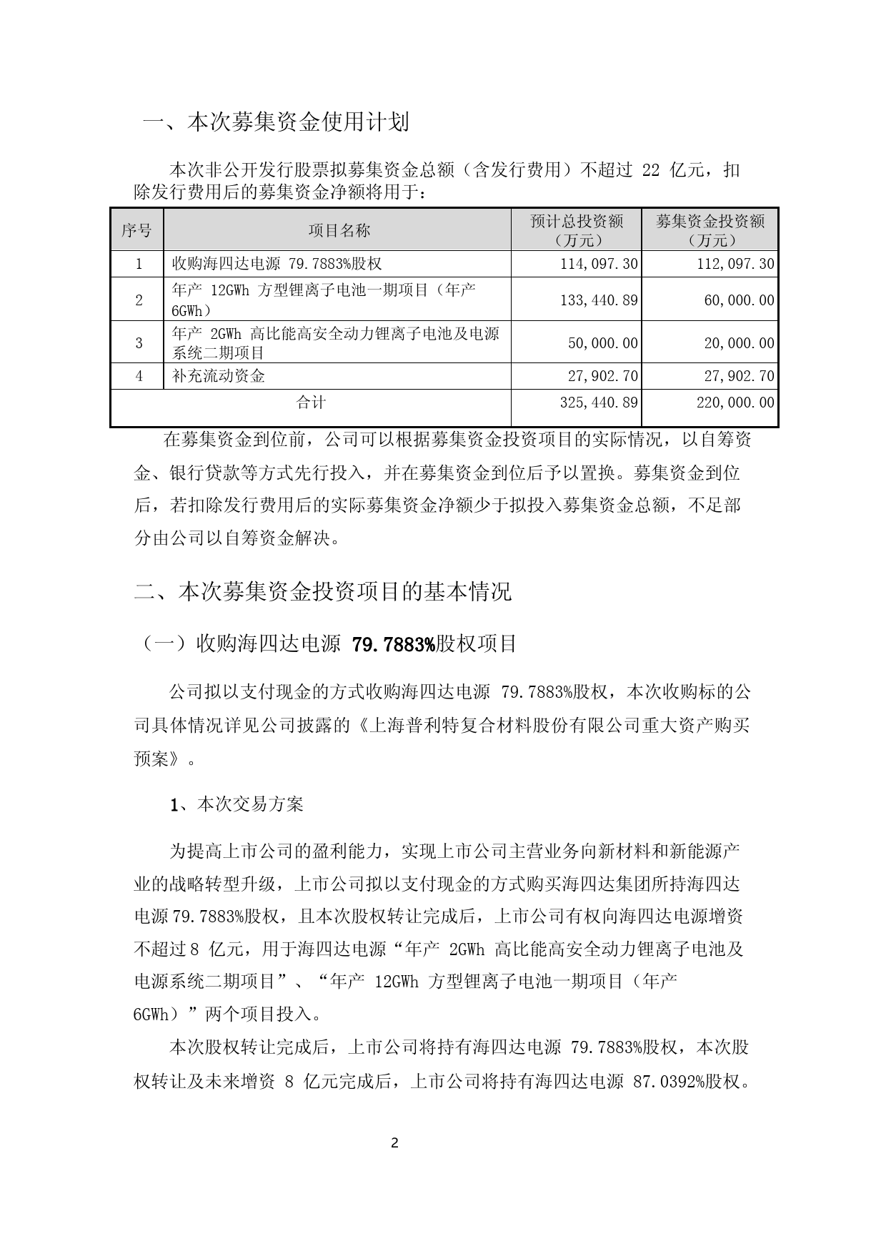 2022年产6GWh 方型锂离子电池项目、年产 2GWh 高比能高安全动力锂离子电池及电源系统项目可行性分析报告_第2页