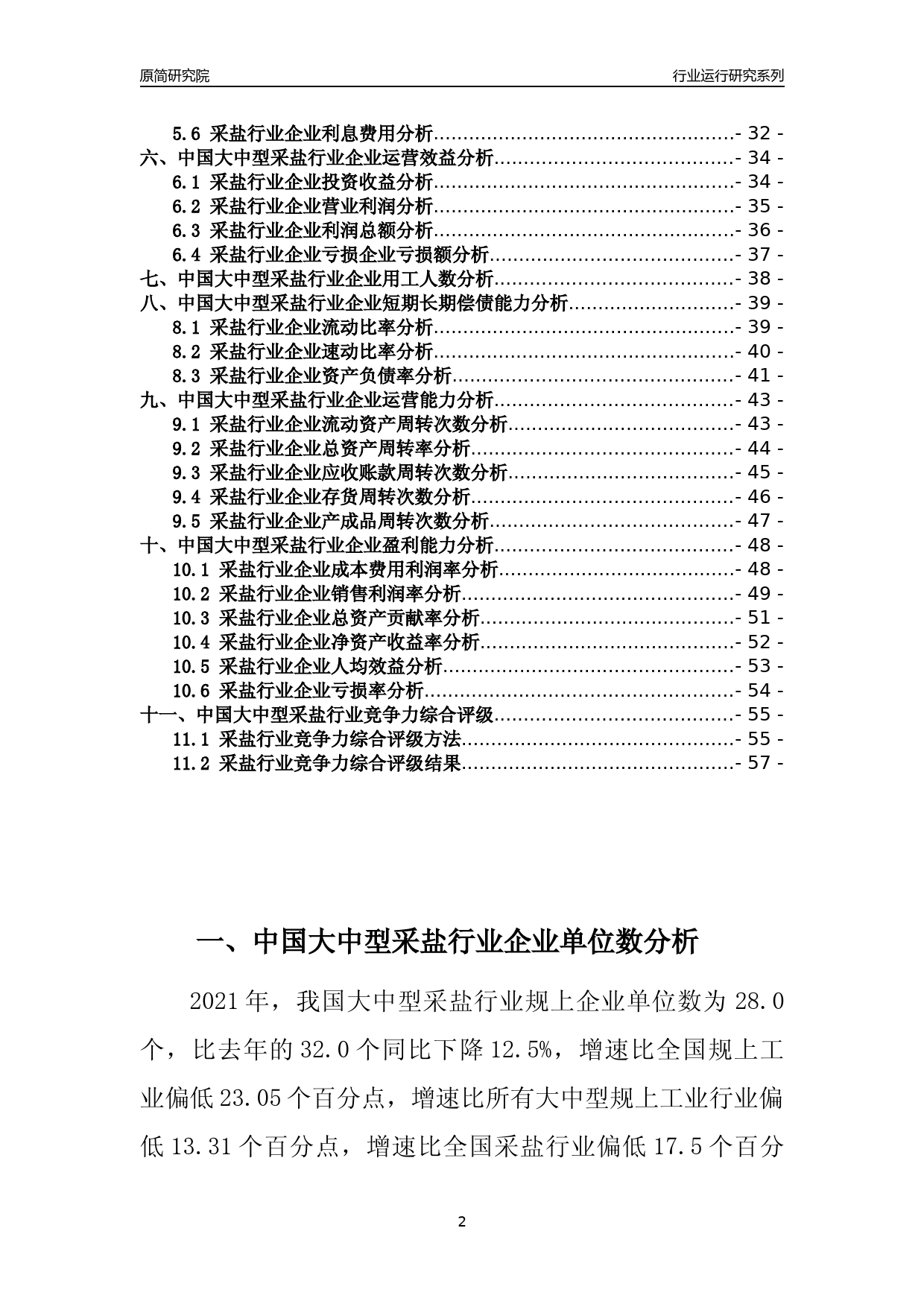 【行业评级年报】2021年中国大中型采盐行业运行及竞争力评级分析报告（2023版）_第2页