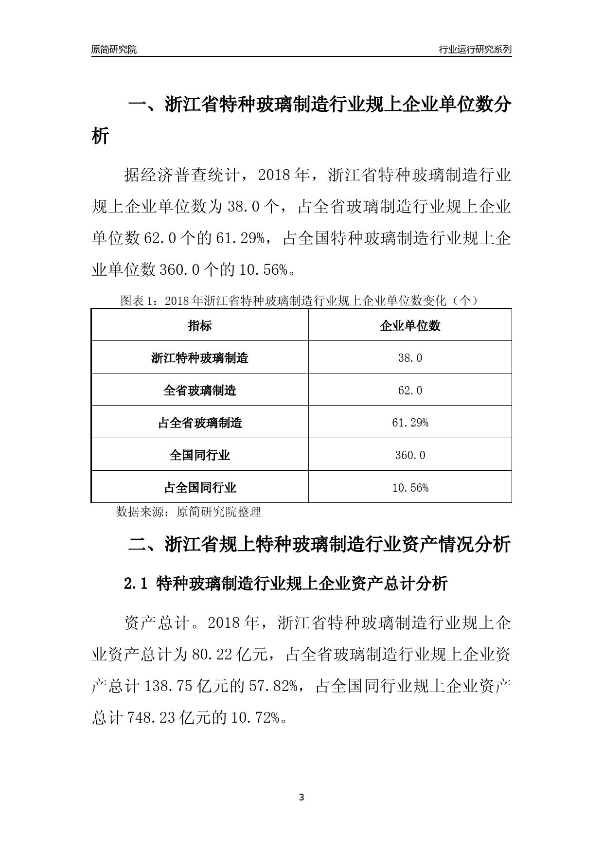 [行业年报]2018年浙江省规模以上特种玻璃制造行业运行及竞争力评级分析报告_第3页