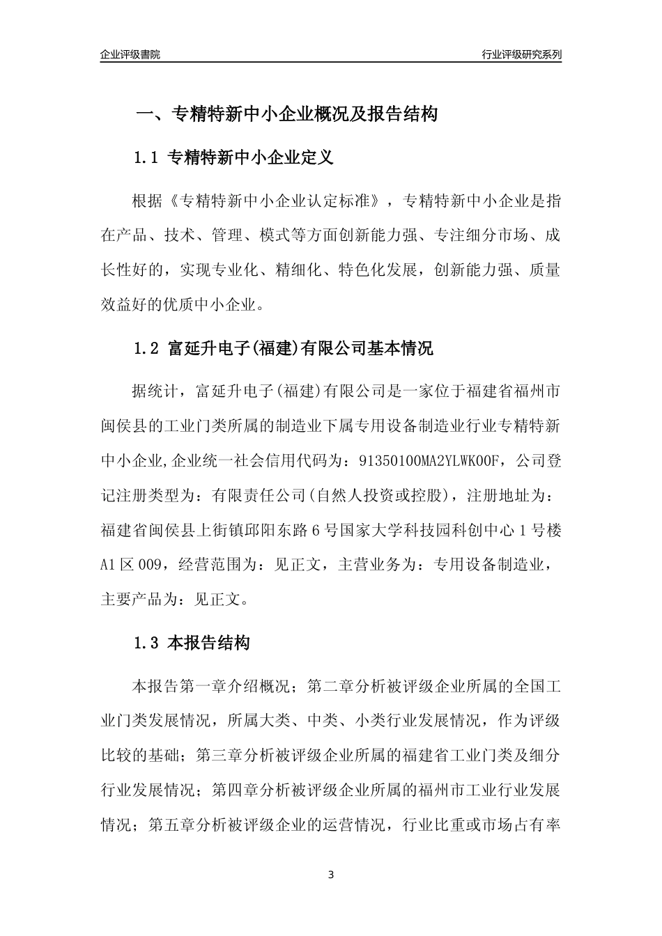 [专精特新]富延升电子(福建)有限公司行业竞争力评级分析报告(2023版)_第3页