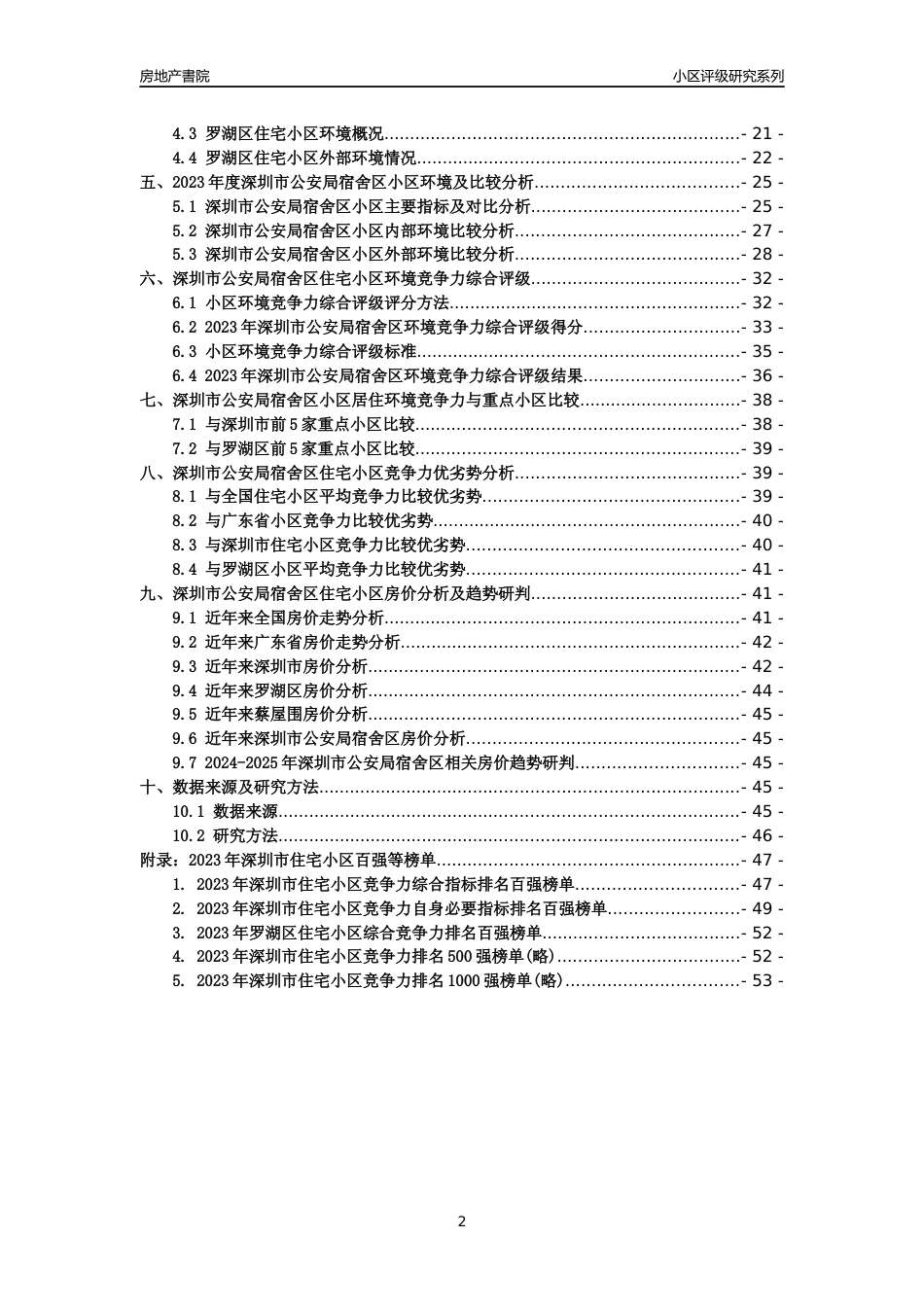 [小区点评]深圳市公安局宿舍区(罗湖区)小区居住环境竞争力评级及房价趋势分析报告(2024版)_第2页