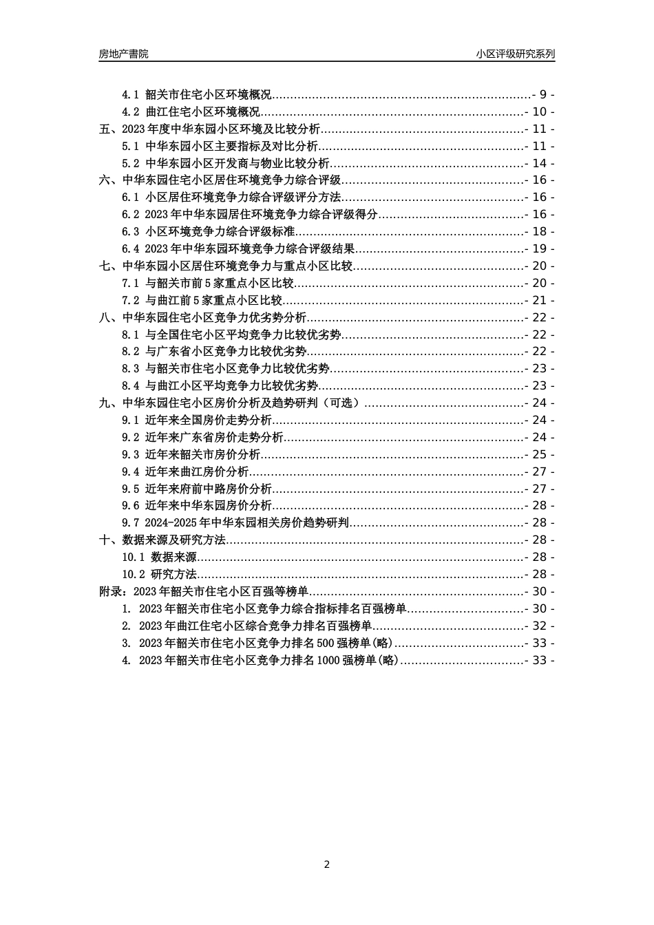 [小区点评]中华东园(韶关曲江)小区居住环境竞争力评级及房价趋势分析报告(2024版)_第2页