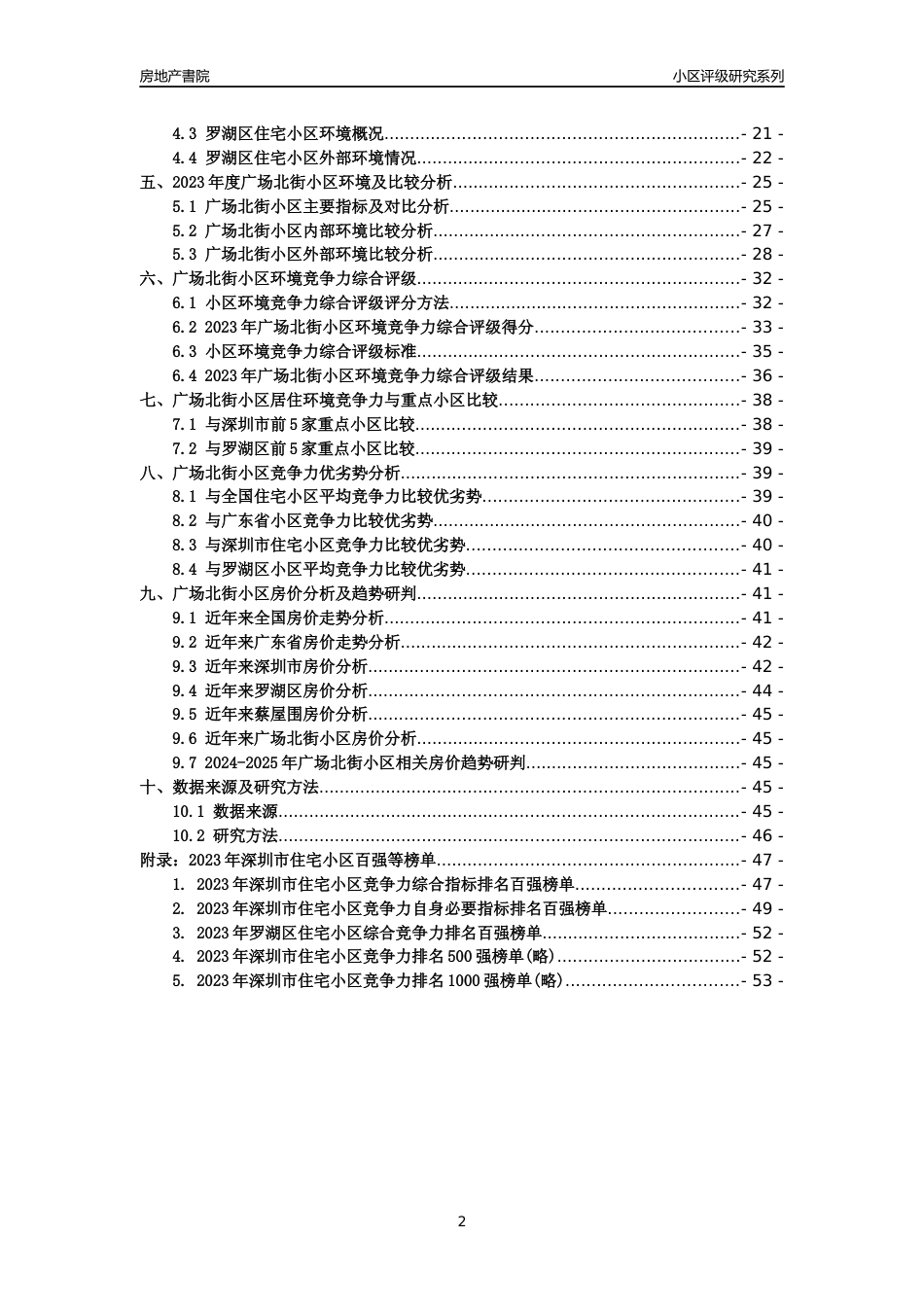 [小区点评]广场北街小区(罗湖区)小区居住环境竞争力评级及房价趋势分析报告(2024版)_第2页