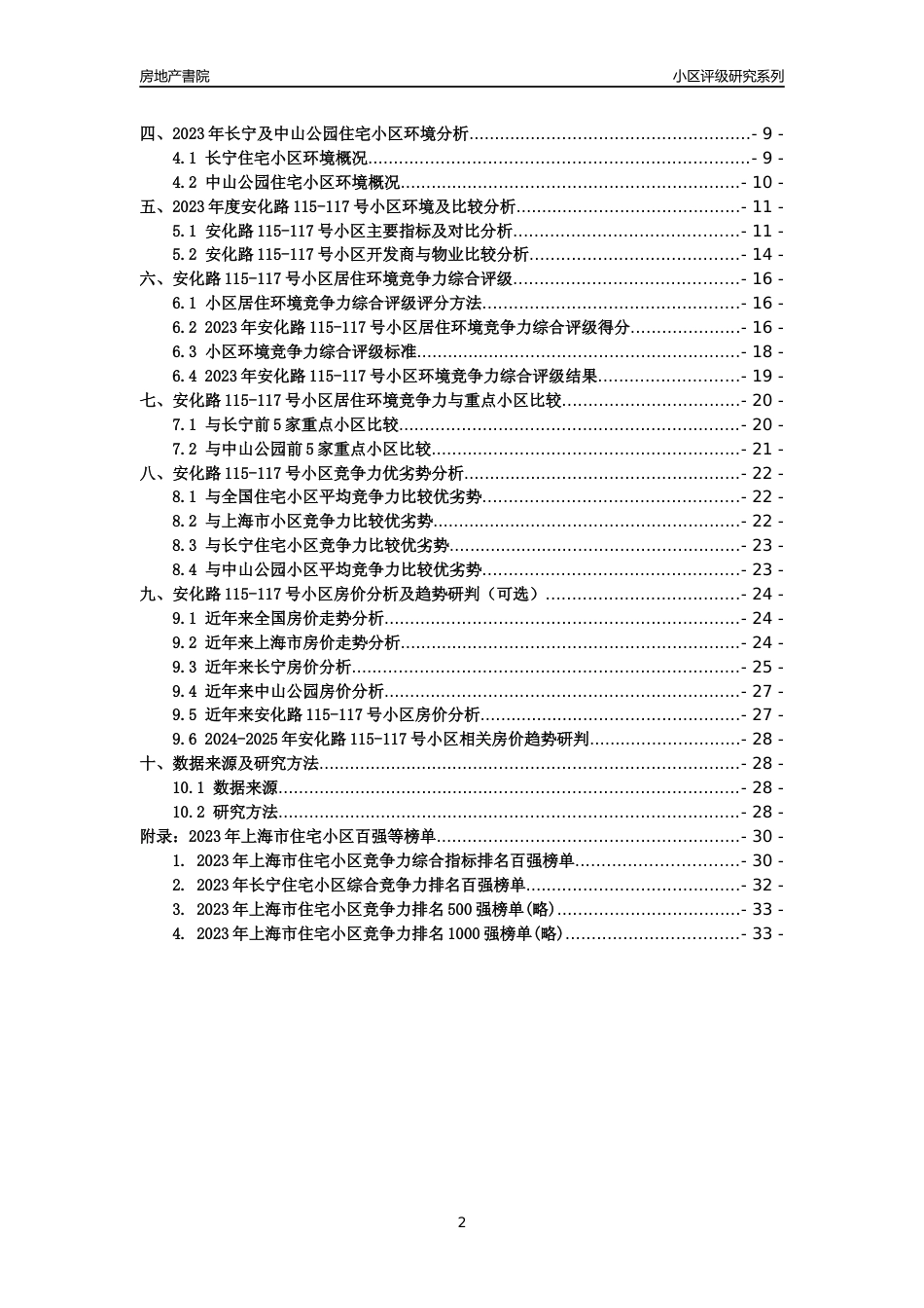[小区点评]安化路115-117号小区(上海长宁)小区居住环境竞争力评级及房价趋势分析报告(2024版)_第2页