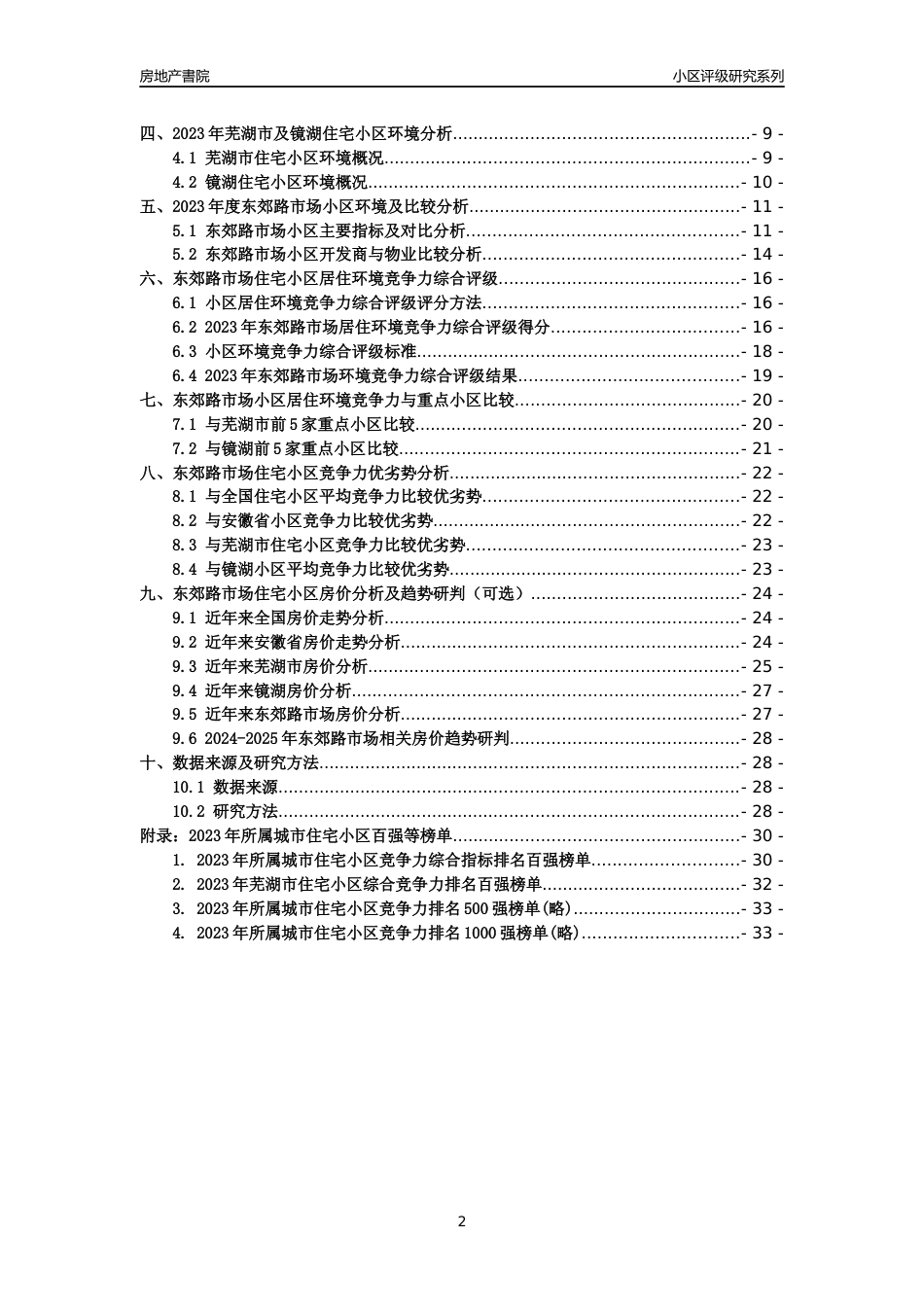 [小区点评]东郊路市场(芜湖镜湖)小区居住环境竞争力评级及房价趋势分析报告(2024版)_第2页