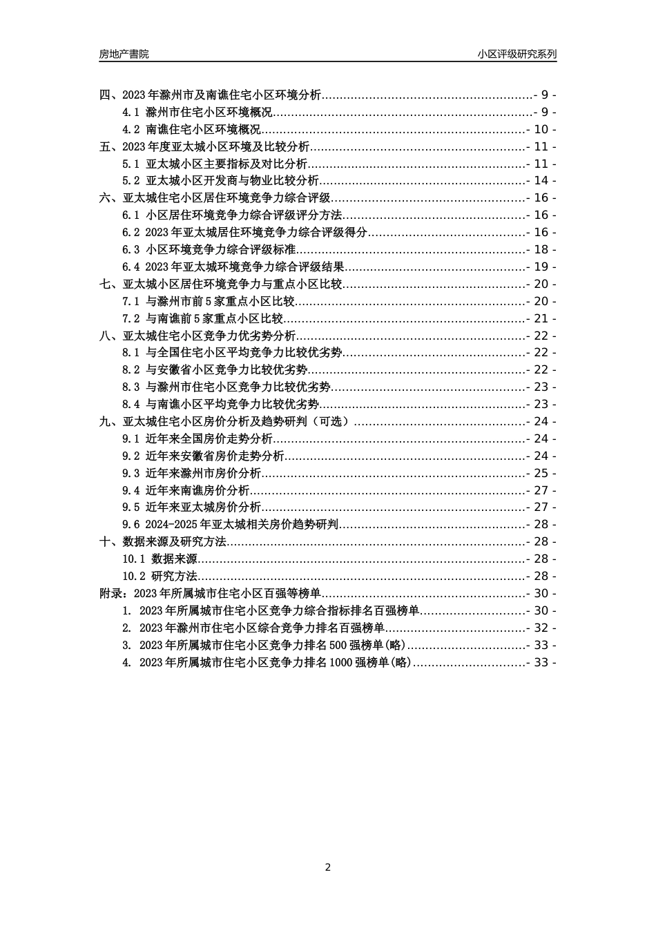 [小区点评]亚太城(滁州南谯)小区居住环境竞争力评级及房价趋势分析报告(2024版)_第2页
