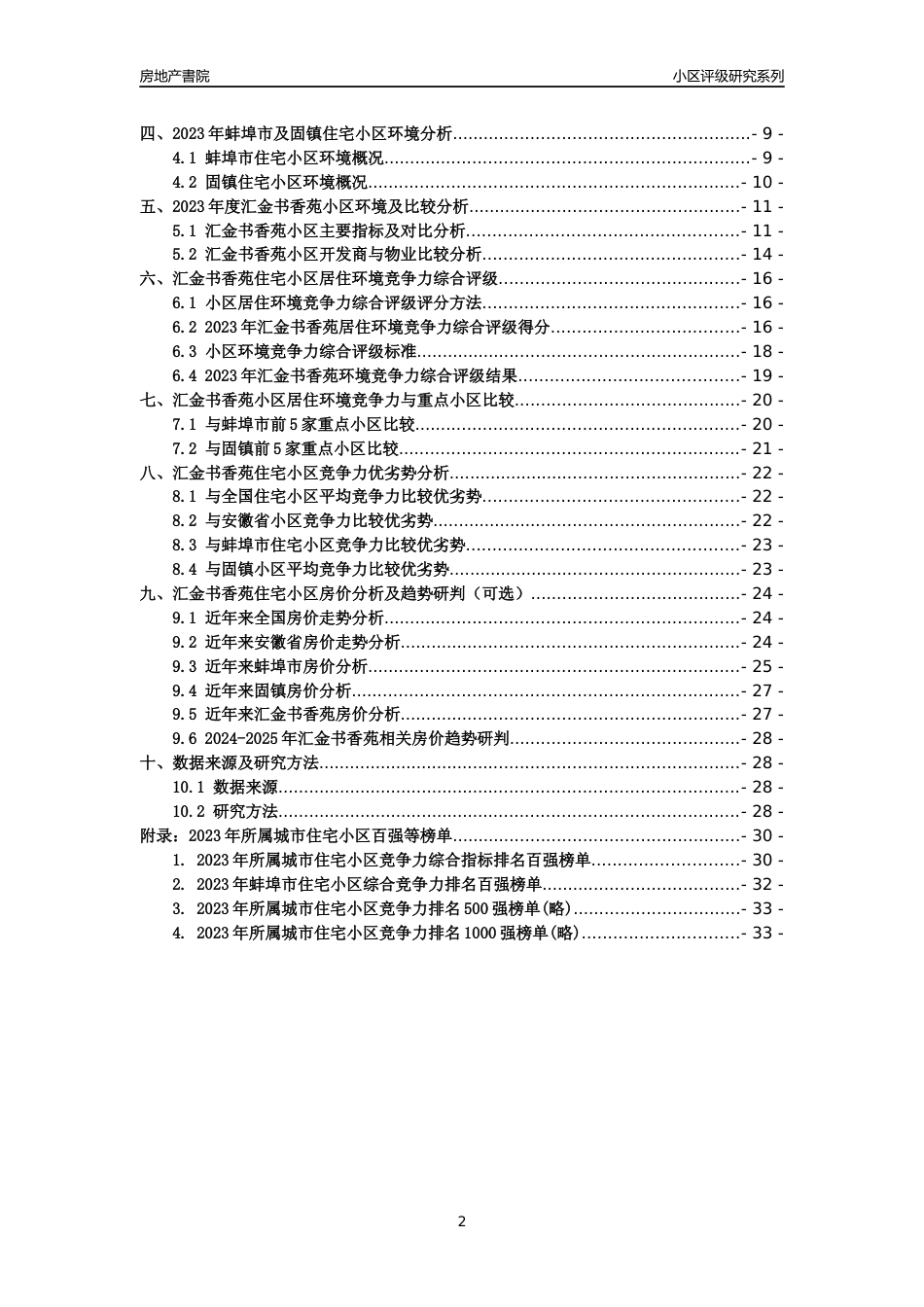 [小区点评]汇金书香苑(蚌埠固镇)小区居住环境竞争力评级及房价趋势分析报告(2024版)_第2页